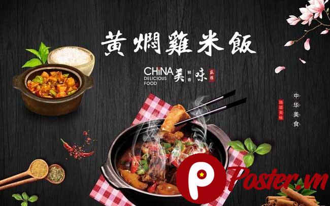 Banner món ăn Trung Hoa