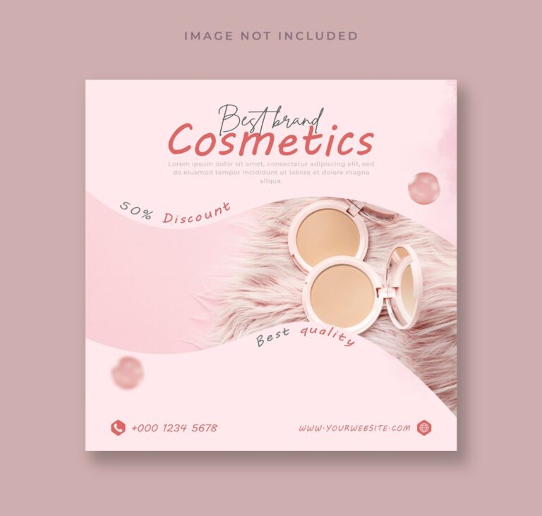 Mẫu banner mỹ phẩm Instagram