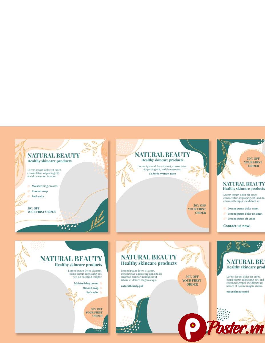 Banner mỹ phẩm thiên nhiên