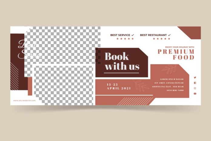 Mẫu banner nhà hàng AI