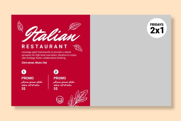 Banner nhà hàng Ý