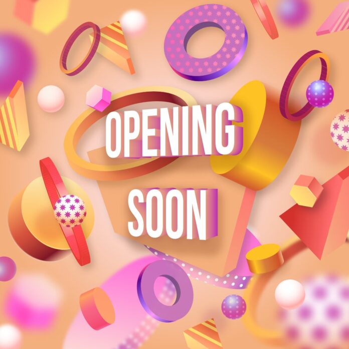 Banner Opening Soon Vector