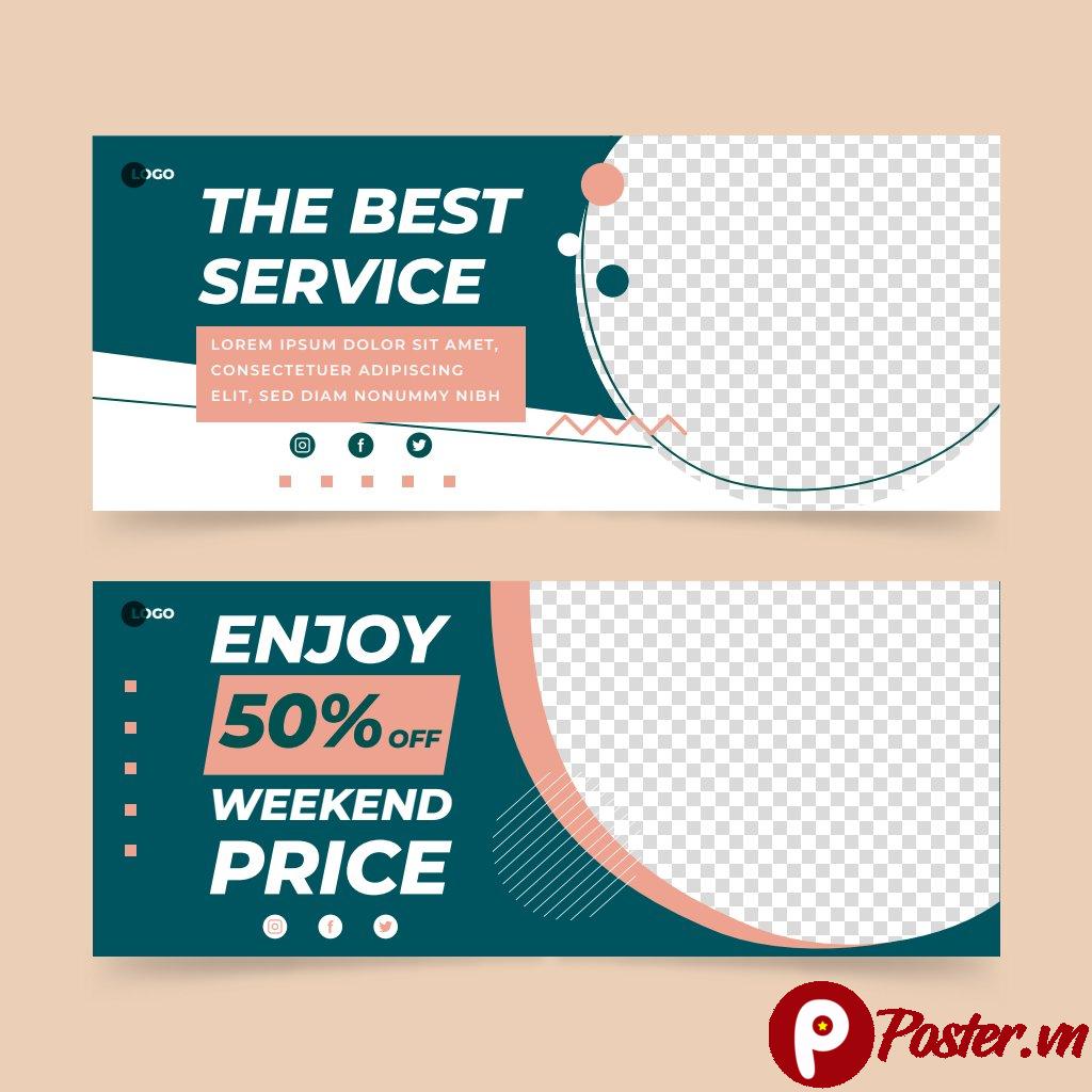 Mẫu banner quảng cáo dịch vụ chuyên nghiệp
