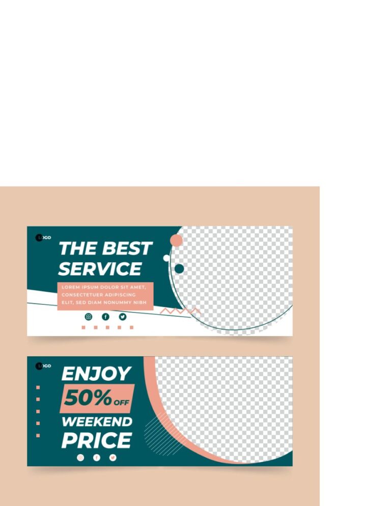 Mẫu banner quảng cáo dịch vụ