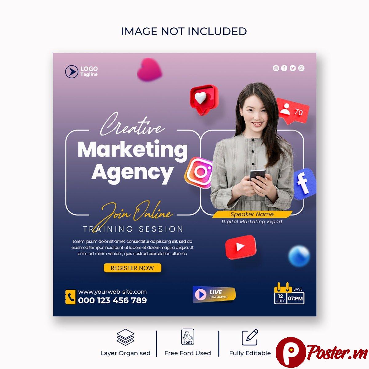 Banner quảng cáo Marketing Agency