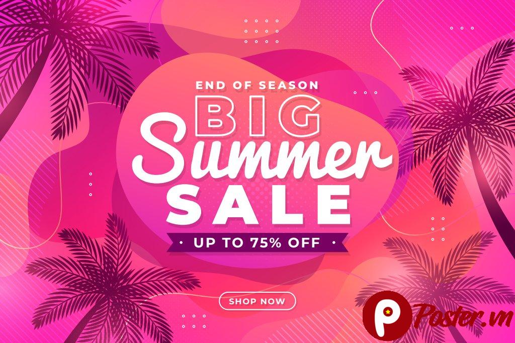 Banner Sale Hè Vector