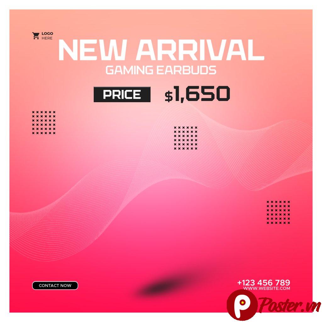 Banner tai nghe gaming mới