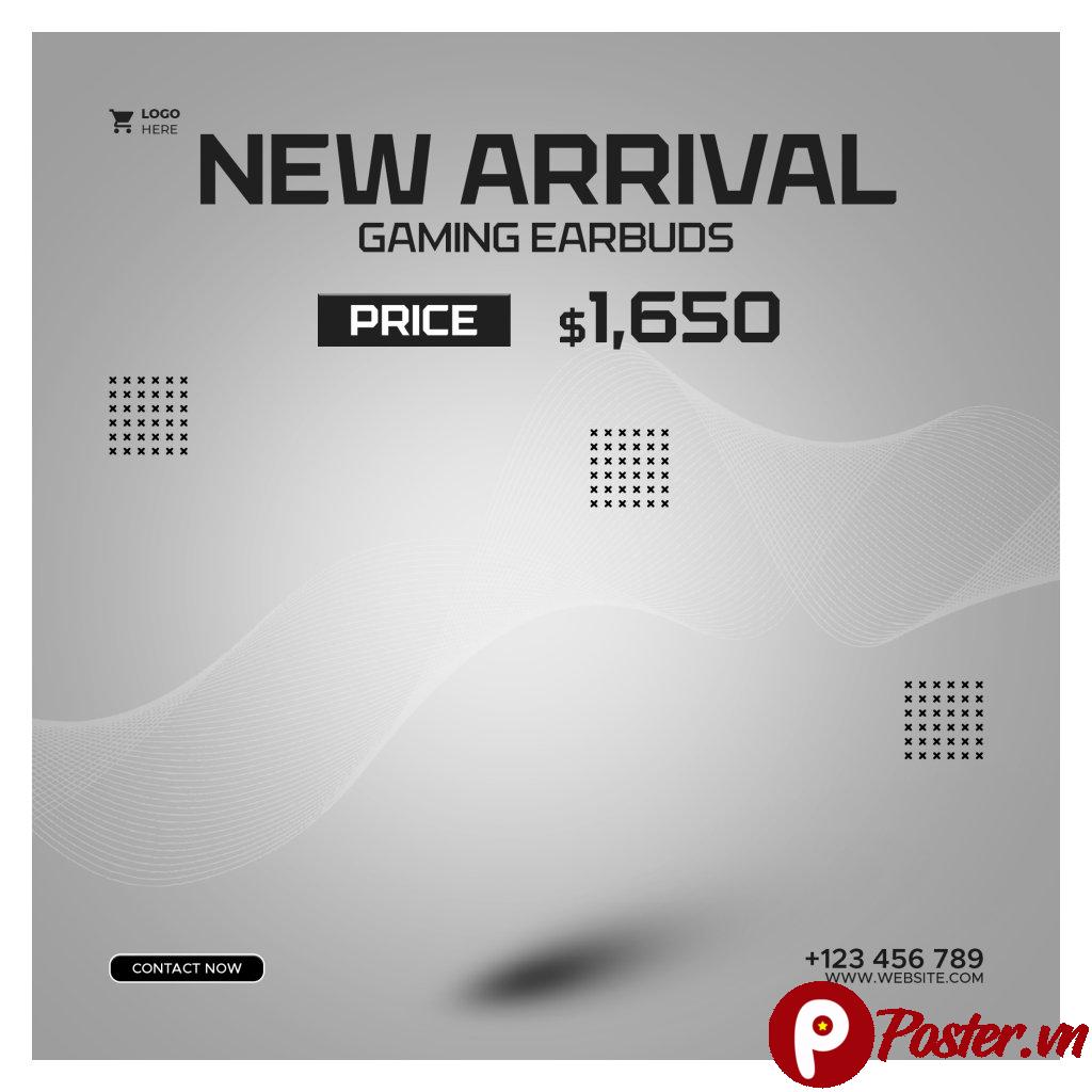 Banner quảng cáo tai nghe gaming