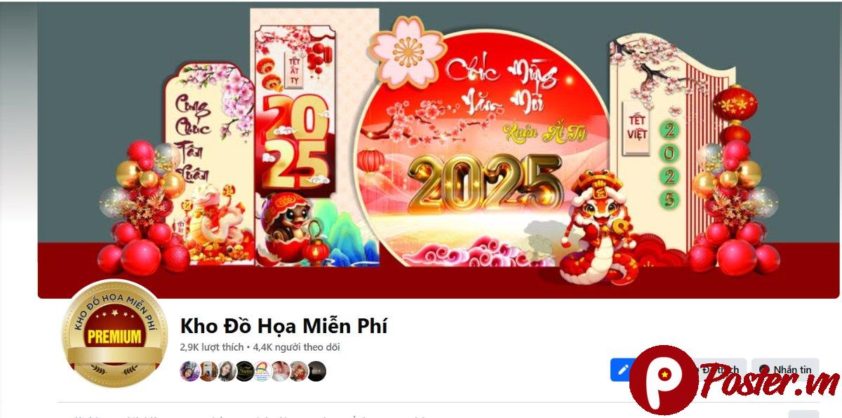 Banner Tết 2025 Vector