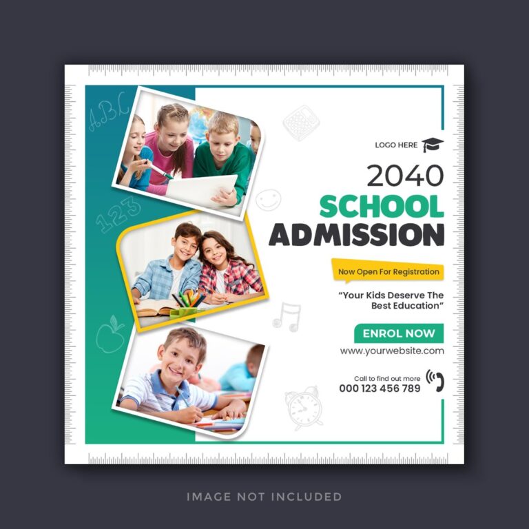 Banner tuyển sinh trường học 2040