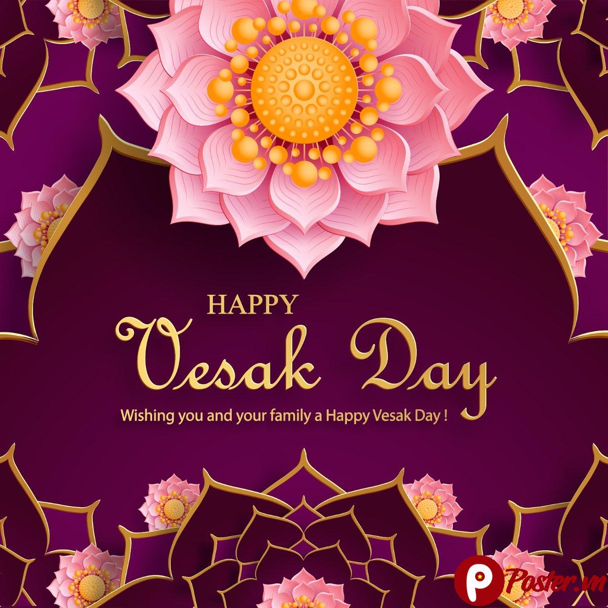 Banner Vesak Day Vector