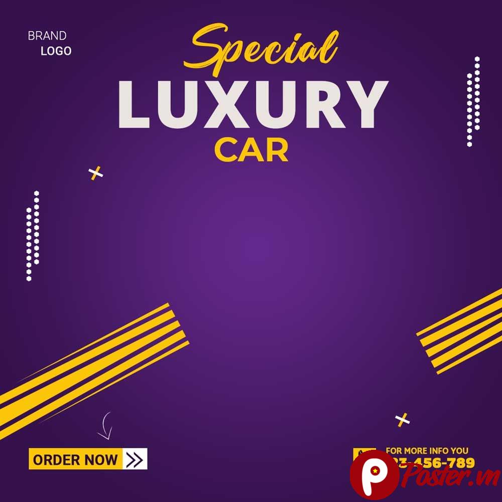 Banner quảng cáo xe hơi sang trọng