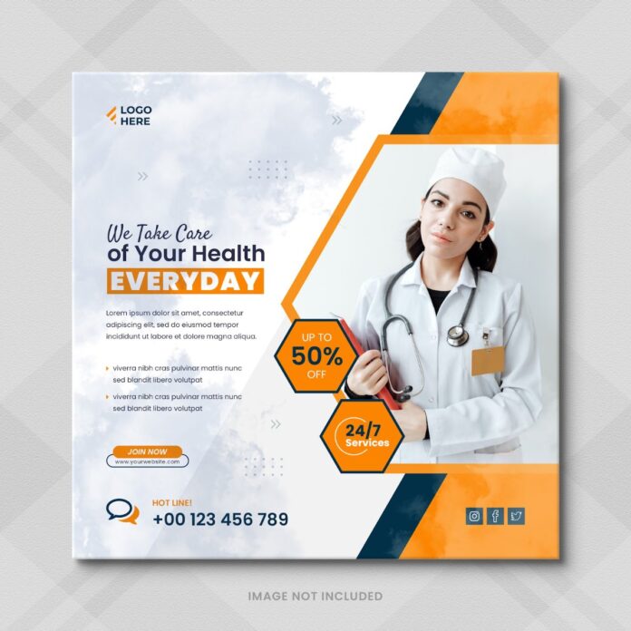 Mẫu banner y tế chăm sóc sức khỏe