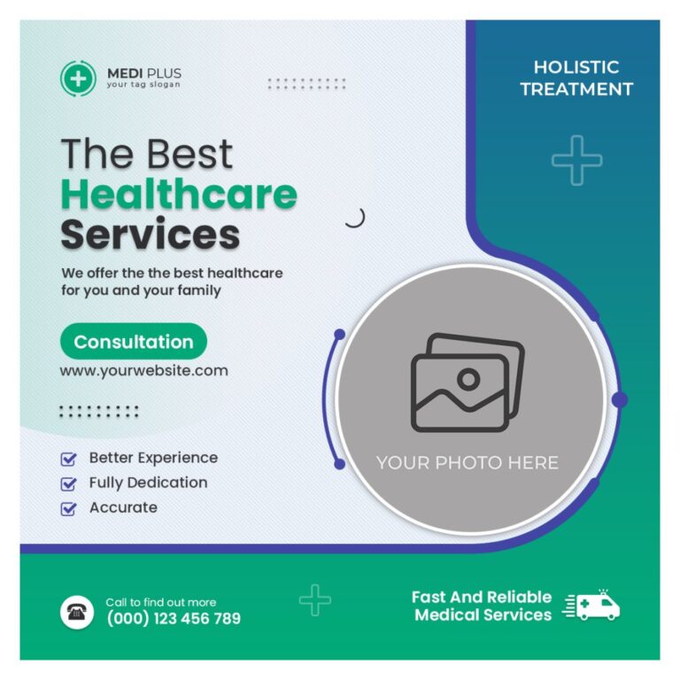 Mẫu banner y tế chăm sóc sức khỏe