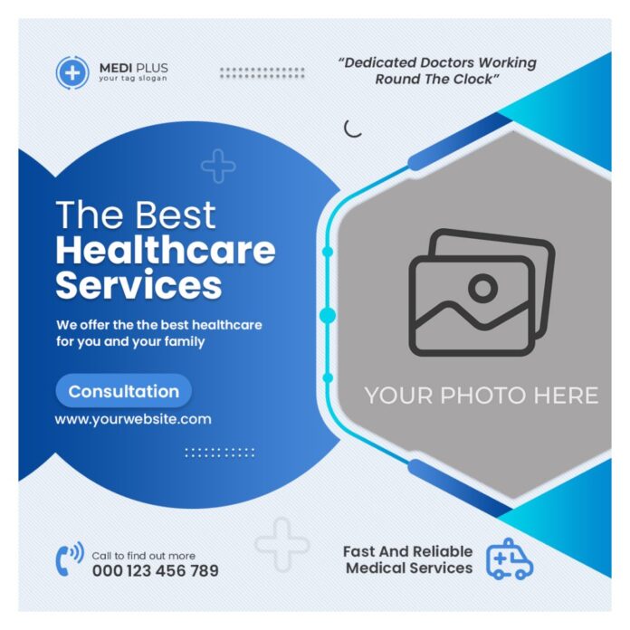 Mẫu banner y tế chăm sóc sức khỏe