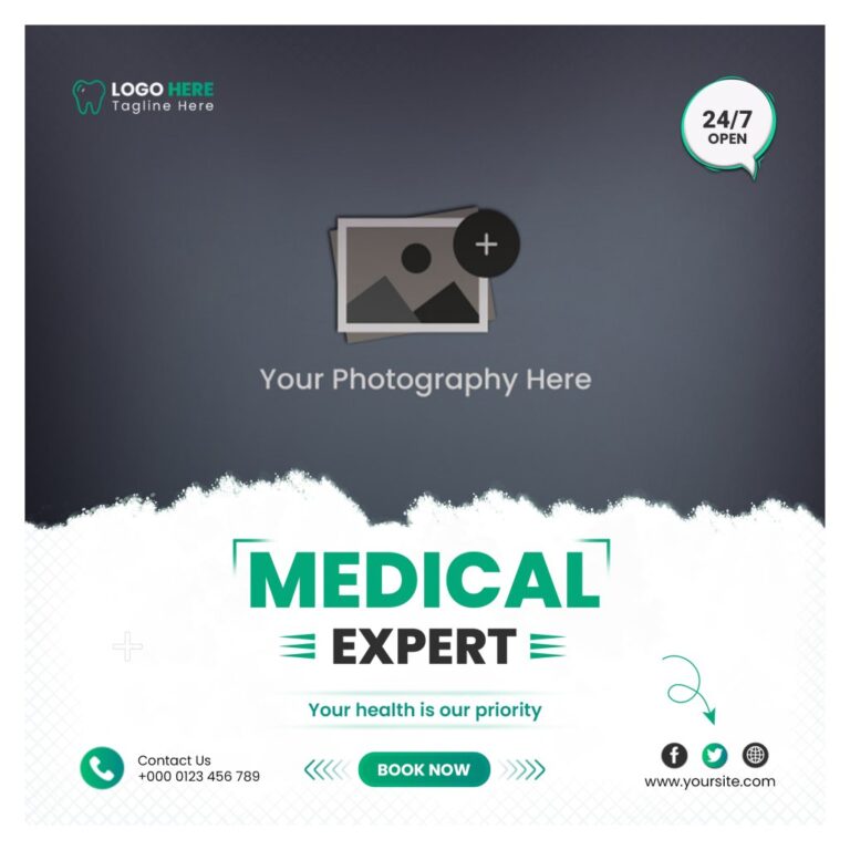 Mẫu banner y tế chuyên nghiệp