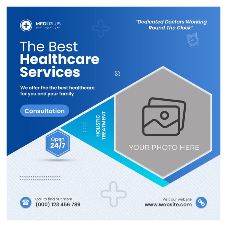 Mẫu banner y tế quảng cáo