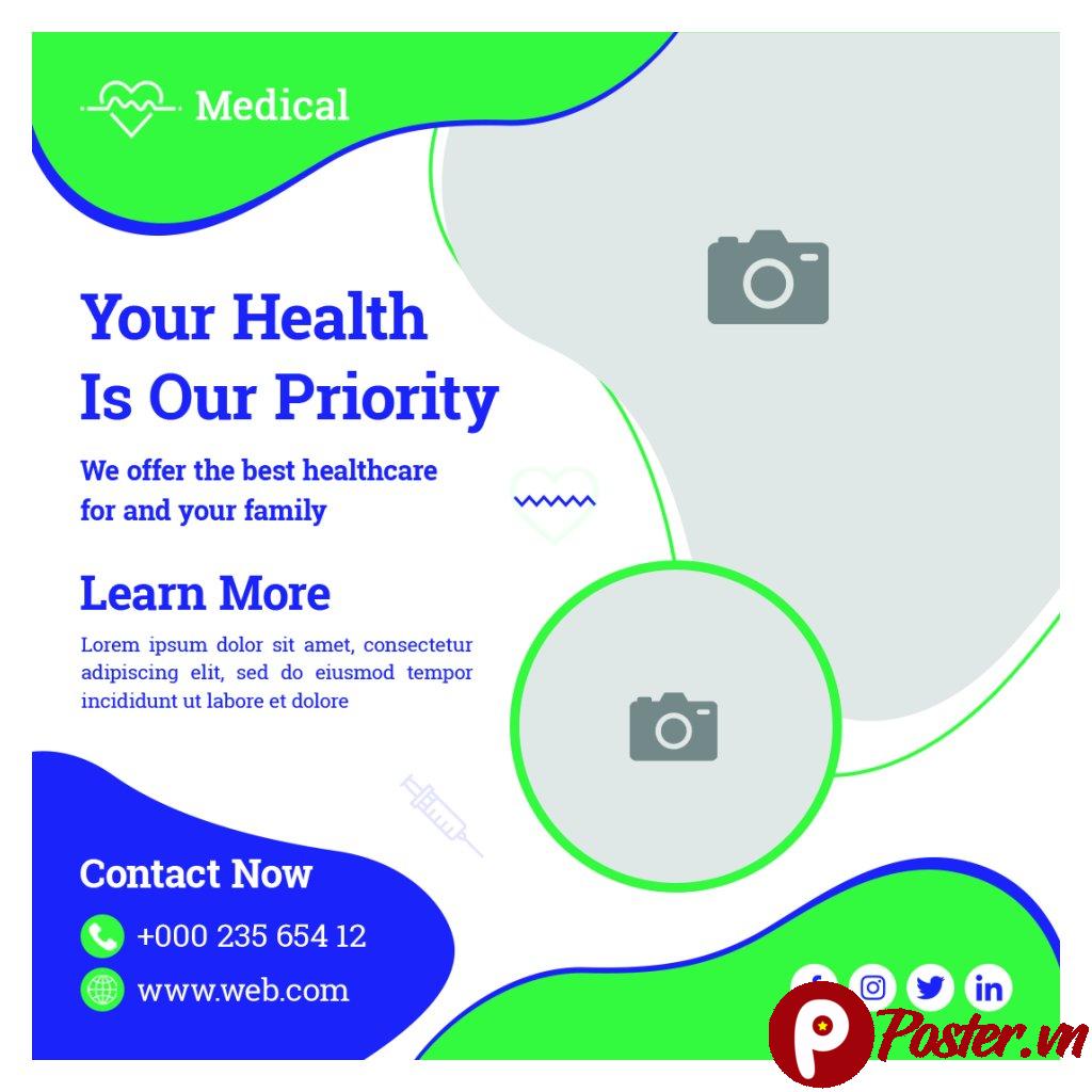 Banner y tế quảng cáo sức khỏe