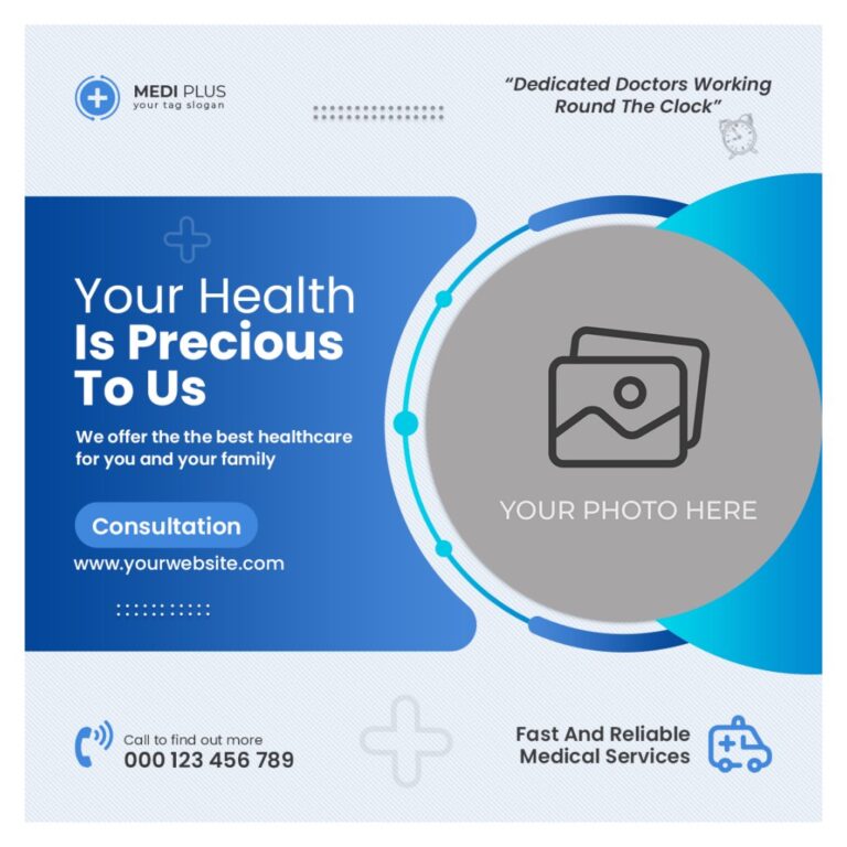 Mẫu banner y tế sức khỏe