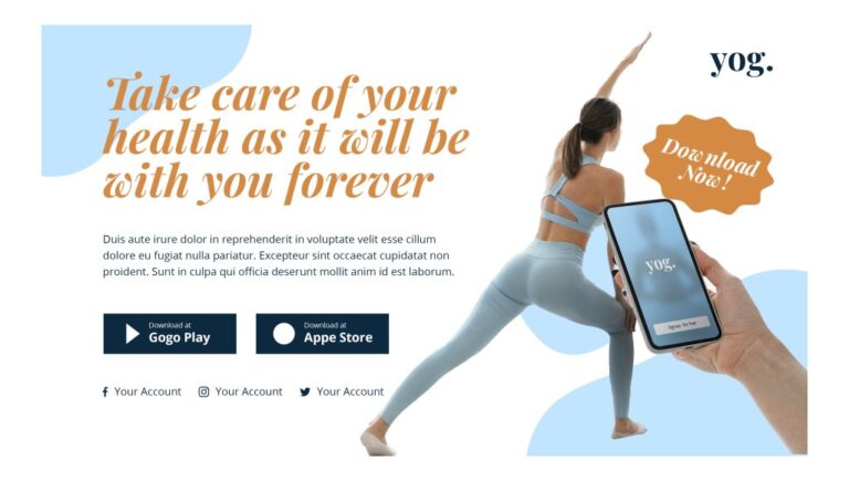 Banner yoga sức khỏe