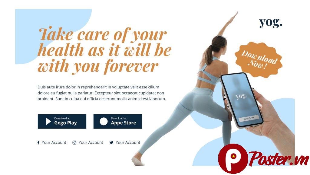 Banner yoga sức khỏe