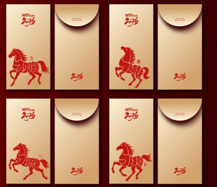 Mẫu bao lì xì Tết 2026 hình ngựa