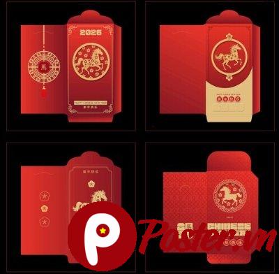 Mẫu bao lì xì Tết 2025