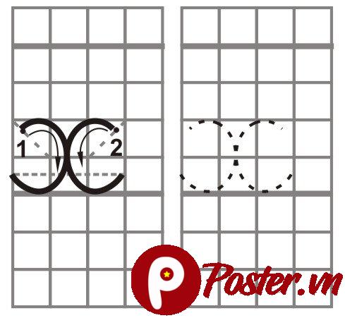 Mẫu chữ X tập viết chuẩn