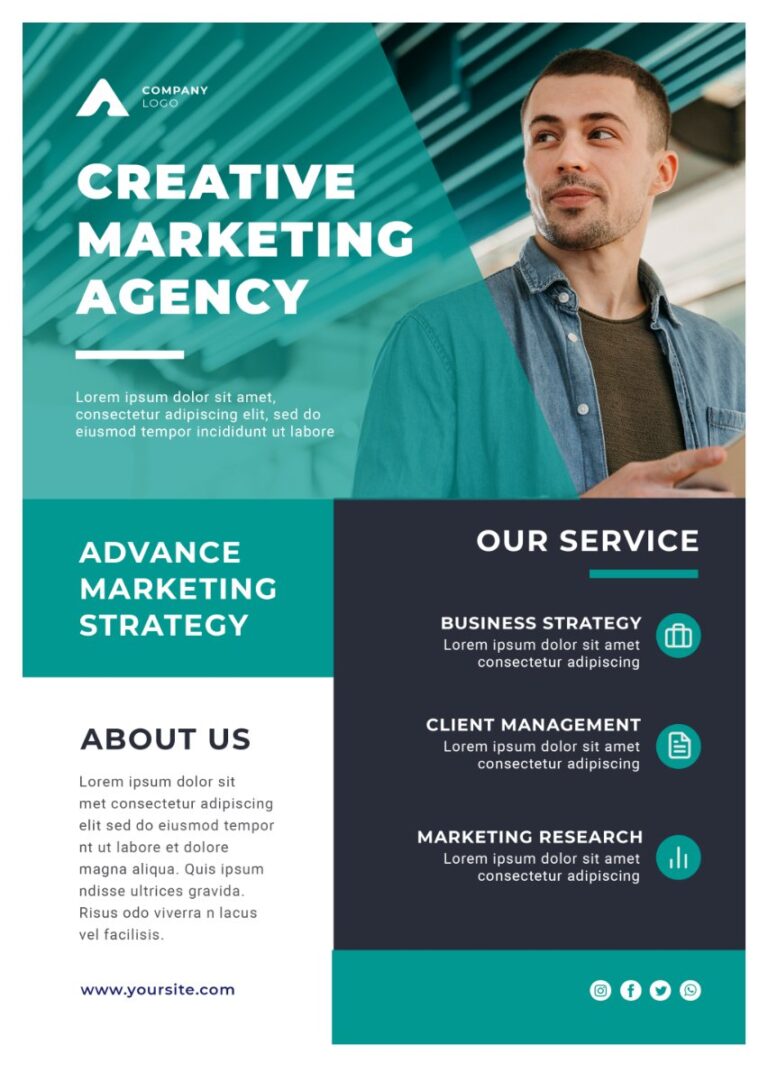 Flyer Agency Marketing Sáng Tạo
