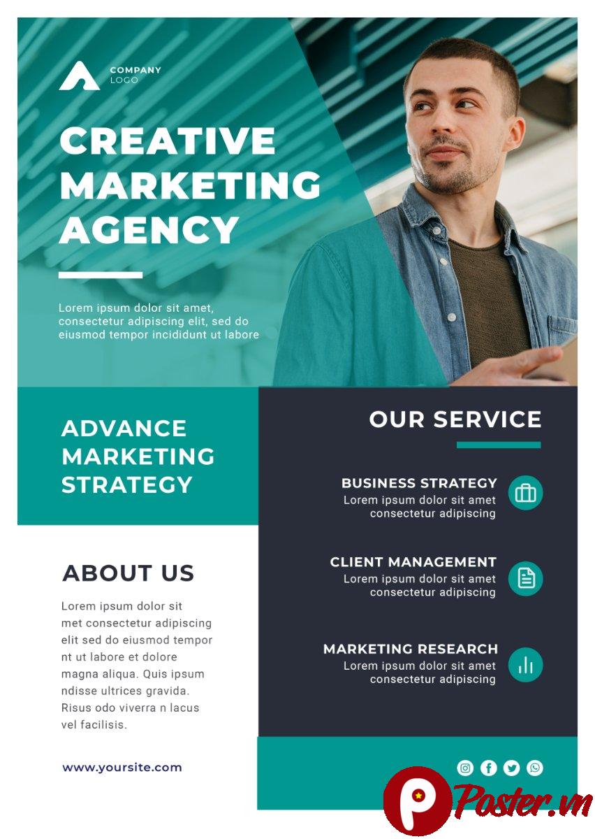Flyer Agency Marketing Sáng Tạo