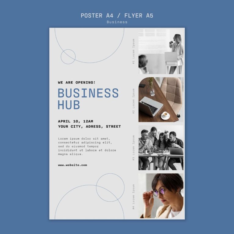 Mẫu Flyer Business Hub Hiện Đại