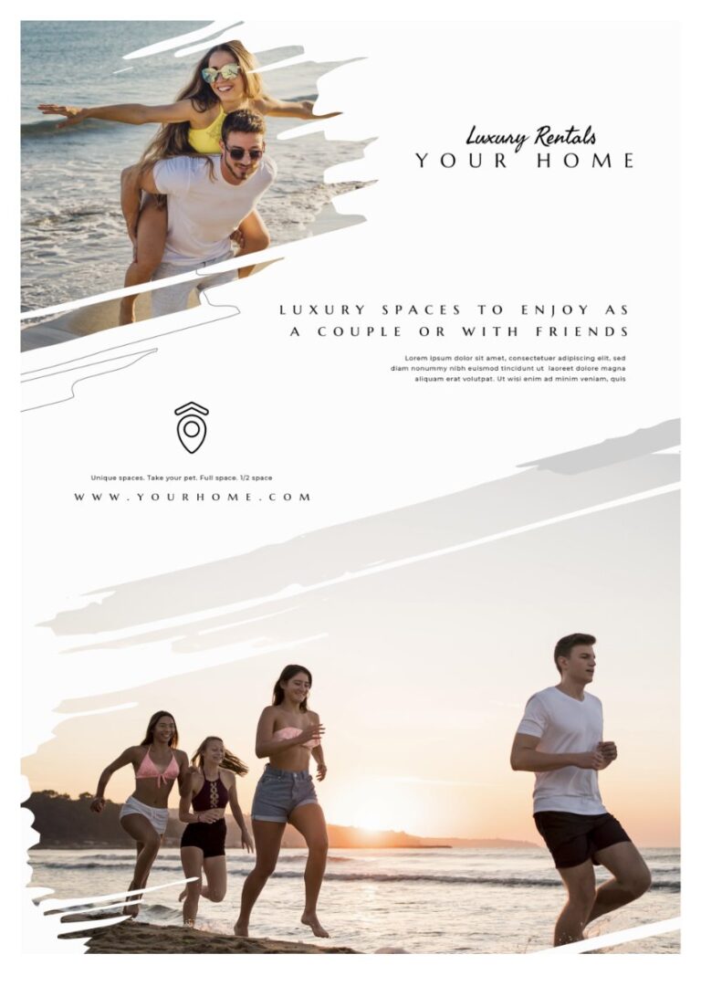 Flyer Du Lịch Biển Sang Trọng