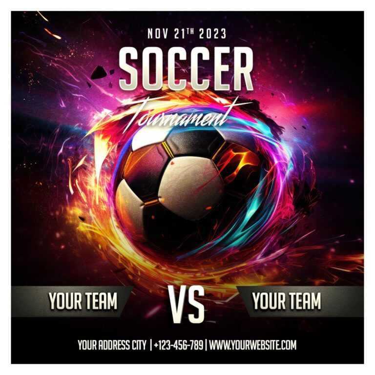 Flyer Giải Bóng Đá Rực Lửa