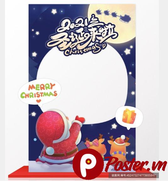 Mẫu Giáng Sinh 2021 ông già Noel