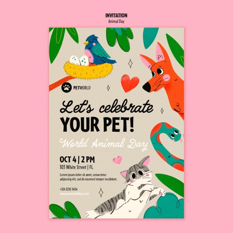 Giấy mời Ngày Động Vật Thế Giới