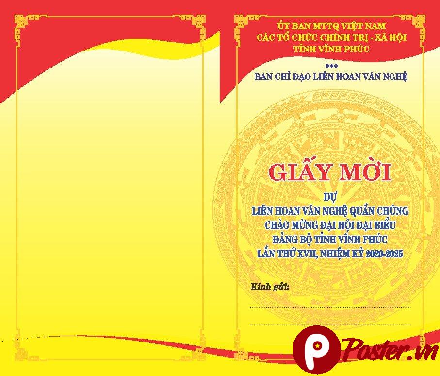 Mẫu giấy mời Tết 2025 vector - Chi tiết 3