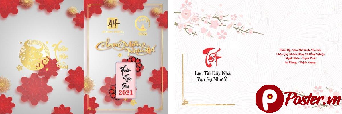 Mẫu giấy mời Tết đẹp 2025