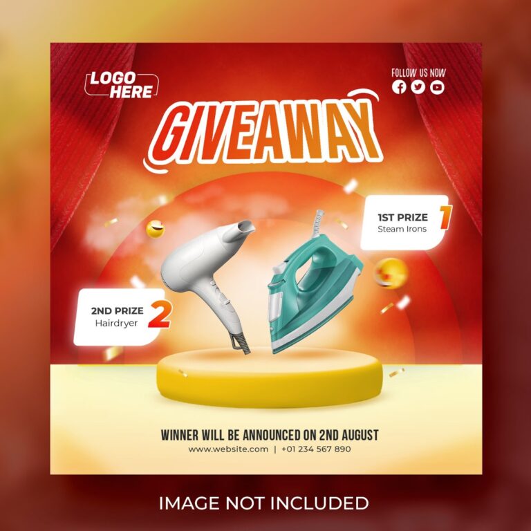 Mẫu Giveaway Instagram chuyên nghiệp