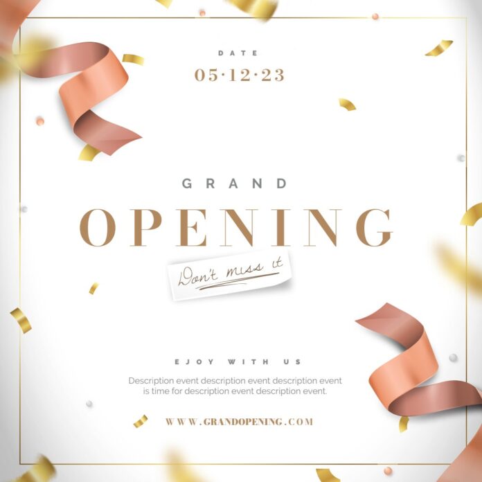 Mẫu Grand Opening Vector AI