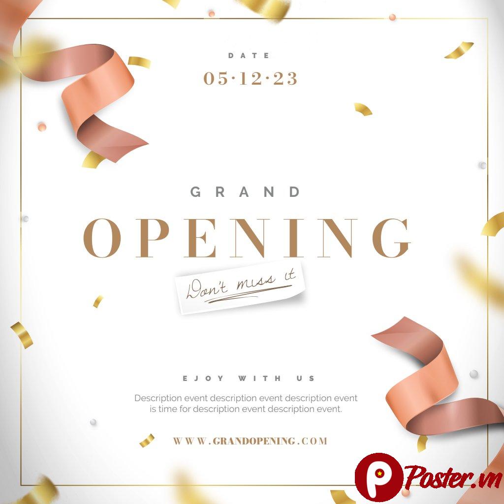 Mẫu Grand Opening Vector AI