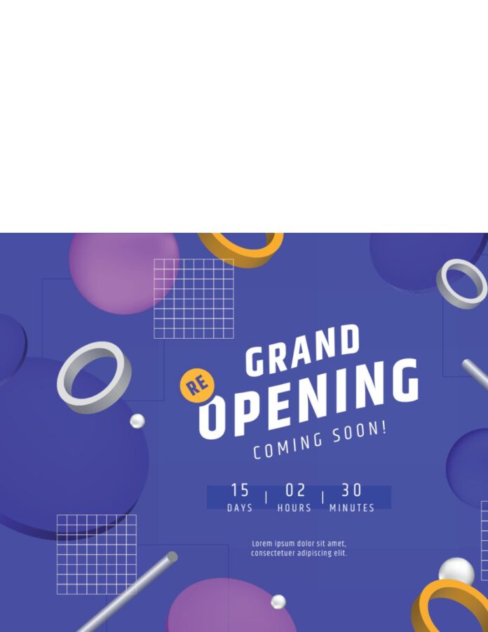 Mẫu Grand Opening Vector EPS