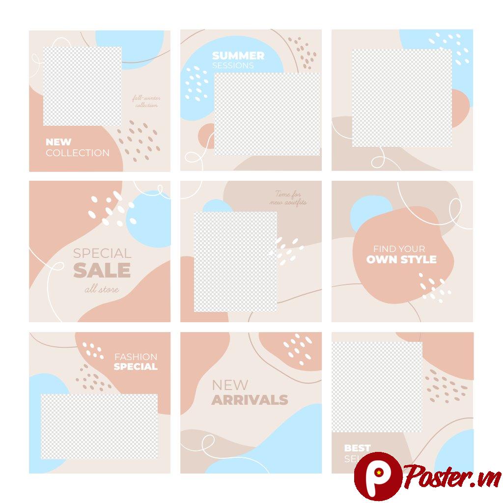 Mẫu Instagram Post Thời Trang Vector