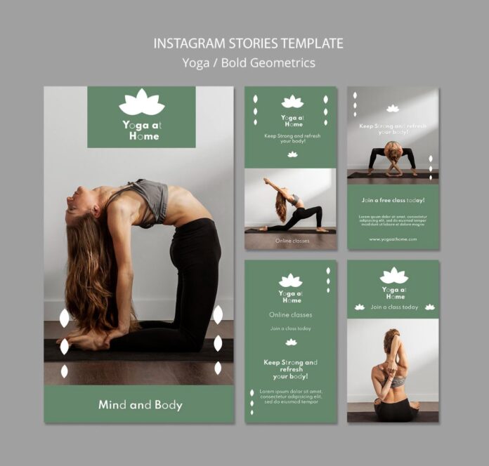 Mẫu Instagram Stories Yoga