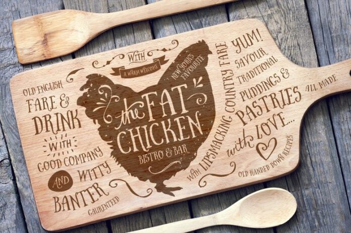 Mẫu Khắc Gỗ The Fat Chicken