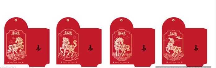 Mẫu lì xì Tết Giáp Thìn 2024 vector