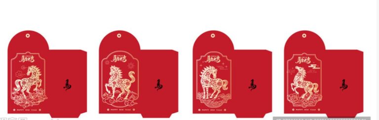 Mẫu lì xì Tết Giáp Thìn 2024 vector