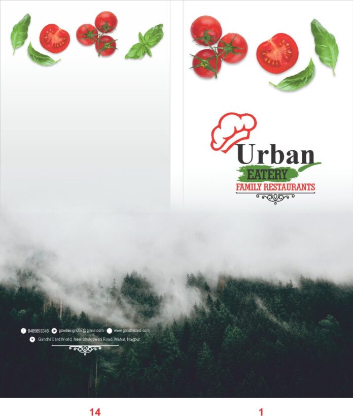 Mẫu menu nhà hàng vector