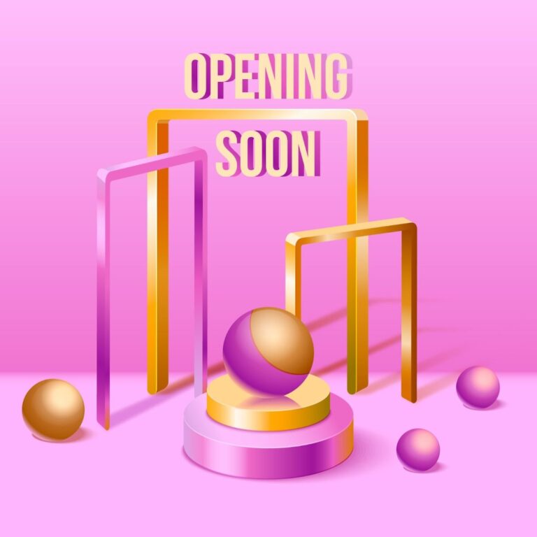 Mẫu Opening Soon 3D độc đáo