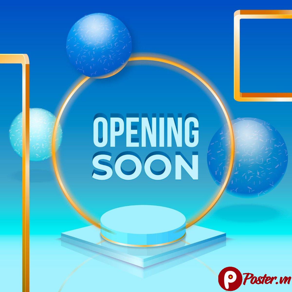 Opening Soon Vector