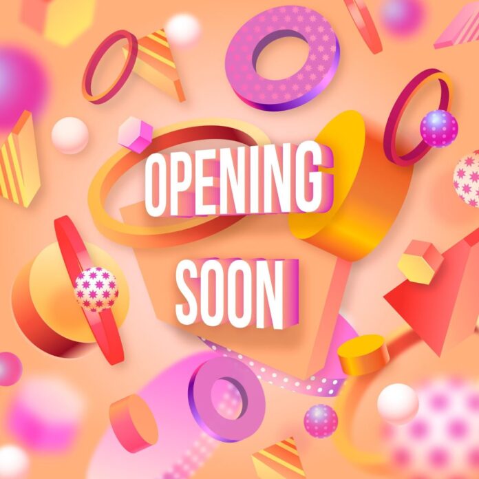 Mẫu Opening Soon Vector